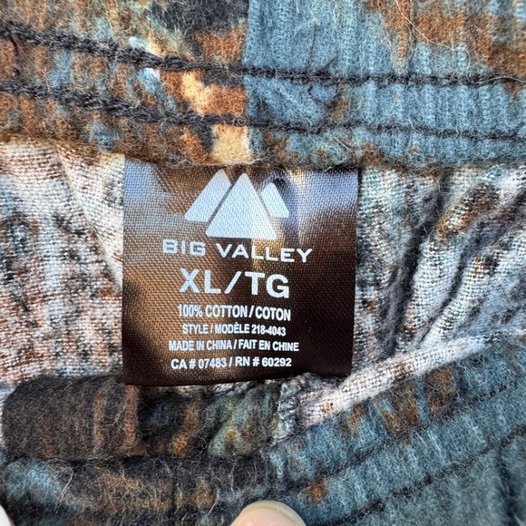 Brown and Blue pajamas pants - Picture 2 of 6